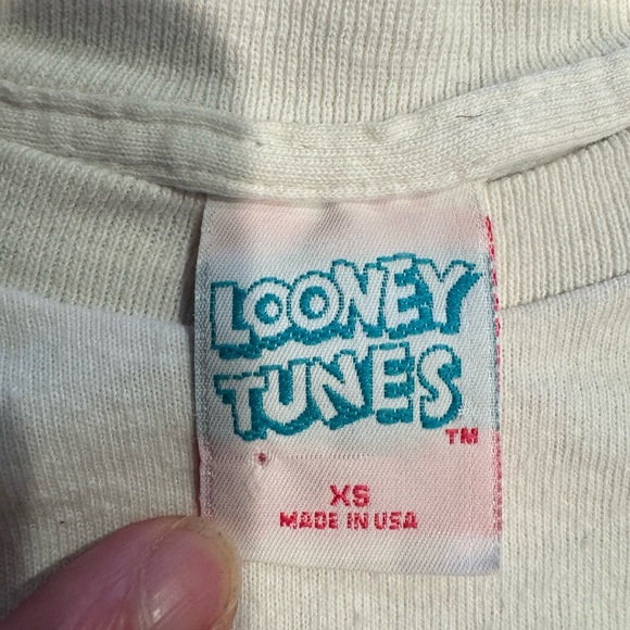 Looney Tunes Tweety Bird Big Graphic Single Stitch T-Shirt Kids XS vintage - Picture 4 of 5